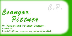 csongor pittner business card